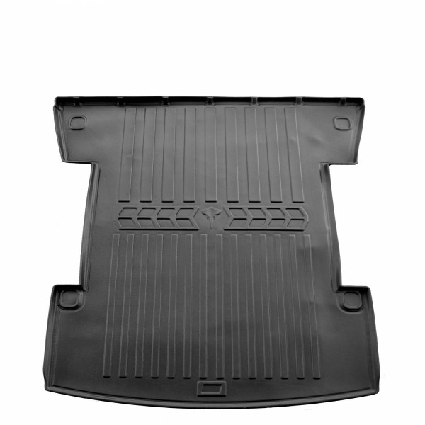 Guminis bagažinės 3D kilimėlis VOLKSWAGEN Caddy III 2K 2003-2020m. (5 of 7 seats/long base) / 6024521 / paaukštintais kraštais