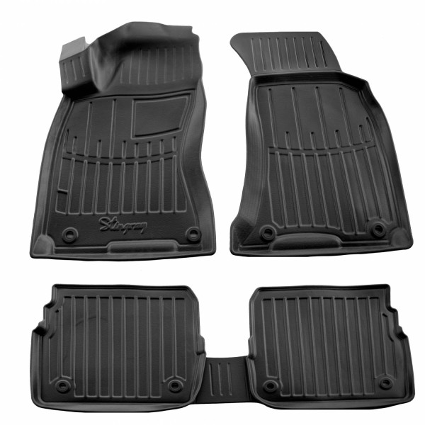 Guminiai 3D kilimėliai SKODA Superb I 3U 2001-2008m., 5 pc. / juoda / 5020155 / paaukštintais kraštais