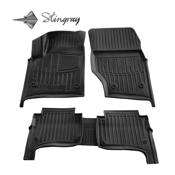 Guminiai 3D kilimėliai VOLKSWAGEN Touareg I 7L 2002-2010m.