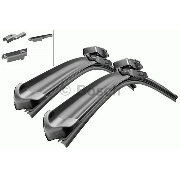 Valytuvų komplektas su spoileriu Bosch Aerotwin multi-clip Multi-Clip Spoiler AM466S, 650/380mm