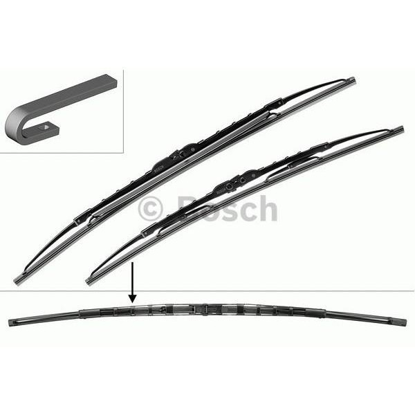 Valytuvų komplektas su spoileriu Bosch Twin Spoiler 465S, 475/475mm