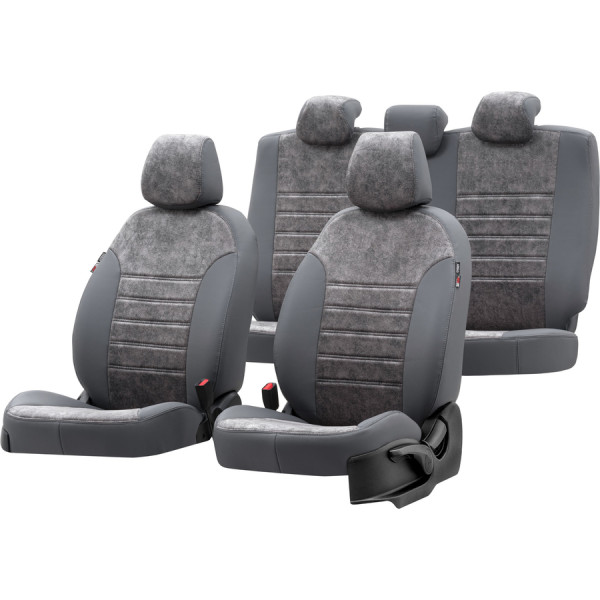 Milano sėdynių užvalkalai (eko oda, medžiaginiai) Isuzu D-MAX I